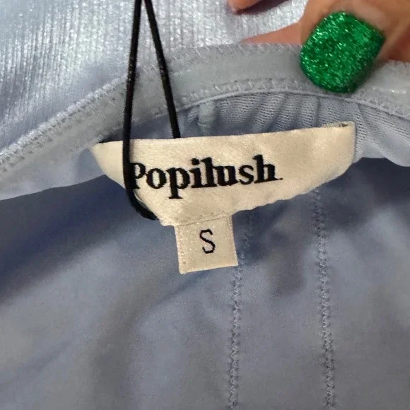NWT Popilush Light Blue Multiway Shapewear Maxi Dress Off Shoulder Small - Picture 11 of 12